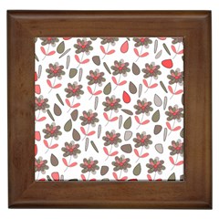 Zappwaits Flowers Framed Tile by zappwaits