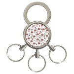 Zappwaits Flowers 3-Ring Key Chain Front