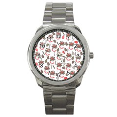 Zappwaits Flowers Sport Metal Watch by zappwaits