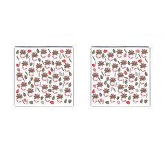 Zappwaits Flowers Cufflinks (square) by zappwaits