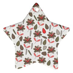 Zappwaits Flowers Star Ornament (two Sides) by zappwaits