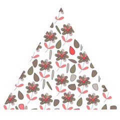 Zappwaits Flowers Wooden Puzzle Triangle