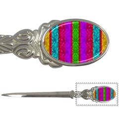 Rose Petals As A Rainbow Of Decorative Colors Letter Opener by pepitasart