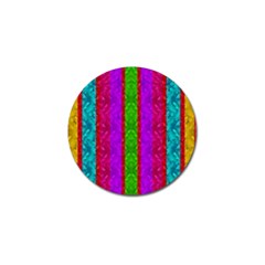 Rose Petals As A Rainbow Of Decorative Colors Golf Ball Marker by pepitasart