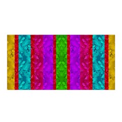 Rose Petals As A Rainbow Of Decorative Colors Satin Wrap by pepitasart