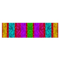 Rose Petals As A Rainbow Of Decorative Colors Satin Scarf (oblong) by pepitasart