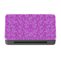 Roses And Roses A Soft  Purple Flower Bed Ornate Memory Card Reader With Cf by pepitasart