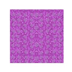 Roses And Roses A Soft  Purple Flower Bed Ornate Small Satin Scarf (square) by pepitasart