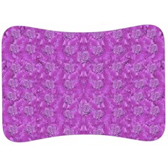 Roses And Roses A Soft  Purple Flower Bed Ornate Velour Seat Head Rest Cushion by pepitasart