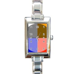 Circles Rectangle Italian Charm Watch