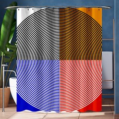 Circles Shower Curtain 60  X 72  (medium)  by impacteesstreetweareight