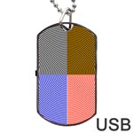 Circles Dog Tag USB Flash (Two Sides) Front