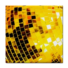 Golden Disco Ball Tile Coaster by essentialimage