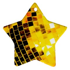 Golden Disco Ball Ornament (star)