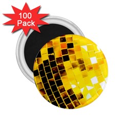 Golden Disco Ball 2 25  Magnets (100 Pack)  by essentialimage