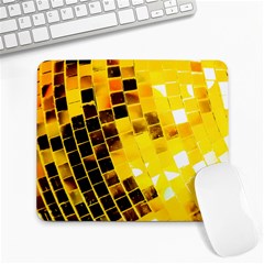 Golden Disco Ball Large Mousepads by essentialimage