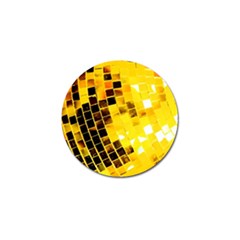 Golden Disco Ball Golf Ball Marker by essentialimage