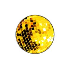 Golden Disco Ball Hat Clip Ball Marker by essentialimage