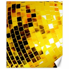 Golden Disco Ball Canvas 8  X 10  by essentialimage