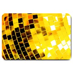 Golden Disco Ball Large Doormat  by essentialimage