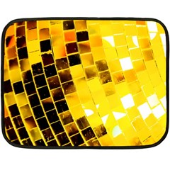 Golden Disco Ball Fleece Blanket (mini) by essentialimage