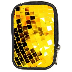 Golden Disco Ball Compact Camera Leather Case by essentialimage