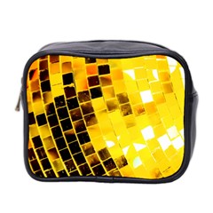 Golden Disco Ball Mini Toiletries Bag (two Sides) by essentialimage