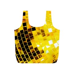 Golden Disco Ball Full Print Recycle Bag (s) by essentialimage