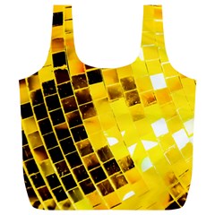 Golden Disco Ball Full Print Recycle Bag (xl) by essentialimage