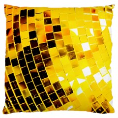 Golden Disco Ball Standard Flano Cushion Case (one Side) by essentialimage