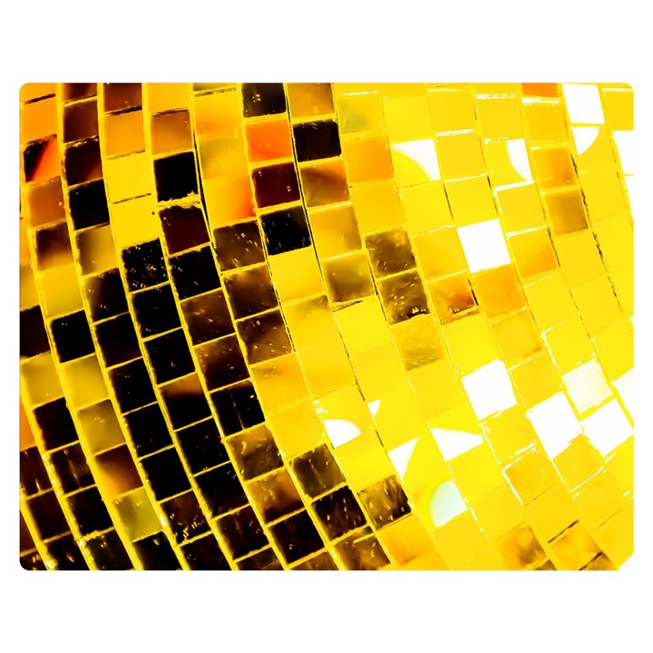 Golden Disco Ball Double Sided Flano Blanket (Medium) 