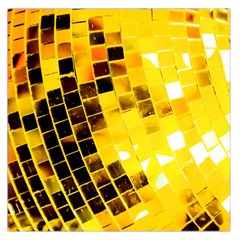 Golden Disco Ball Large Satin Scarf (square) by essentialimage