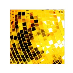 Golden Disco Ball Small Satin Scarf (square) by essentialimage