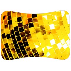 Golden Disco Ball Velour Seat Head Rest Cushion by essentialimage