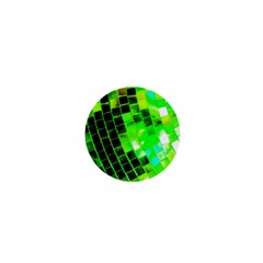 Green Disco Ball 1  Mini Buttons by essentialimage