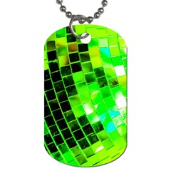 Green Disco Ball Dog Tag (two Sides) by essentialimage