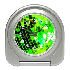 Green Disco Ball Travel Alarm Clock by essentialimage