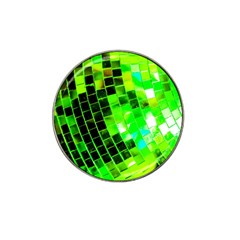 Green Disco Ball Hat Clip Ball Marker by essentialimage