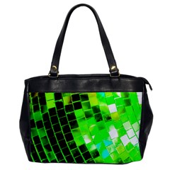 Green Disco Ball Oversize Office Handbag by essentialimage