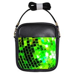 Green Disco Ball Girls Sling Bag by essentialimage