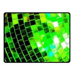 Green Disco Ball Fleece Blanket (small) by essentialimage