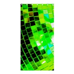 Green Disco Ball Shower Curtain 36  X 72  (stall)  by essentialimage