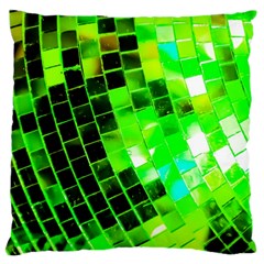 Green Disco Ball Large Cushion Case (one Side) by essentialimage