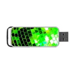 Green Disco Ball Portable Usb Flash (one Side) by essentialimage