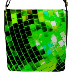 Green Disco Ball Flap Closure Messenger Bag (s) by essentialimage