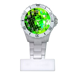 Green Disco Ball Plastic Nurses Watch by essentialimage