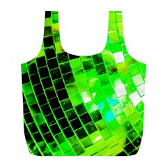 Green Disco Ball Full Print Recycle Bag (l) by essentialimage