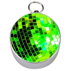 Green Disco Ball Silver Compasses by essentialimage