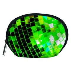 Green Disco Ball Accessory Pouch (medium) by essentialimage