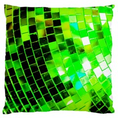 Green Disco Ball Standard Flano Cushion Case (one Side) by essentialimage